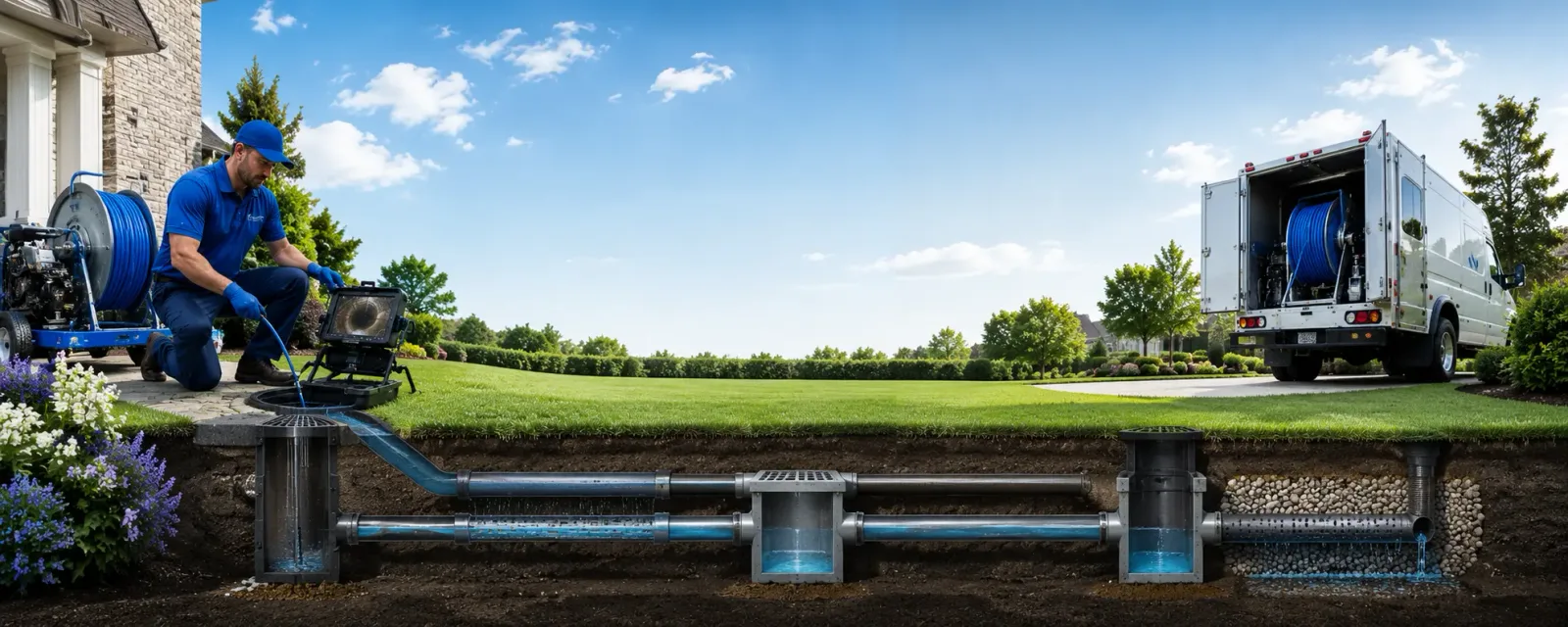Outdoor drain cleaning information for Glade Hill, VA
